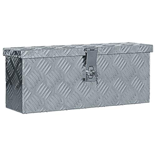 Festnight Caja de Aluminio Multiusos con Sistema de Cierre (48,5x14x20 cm)