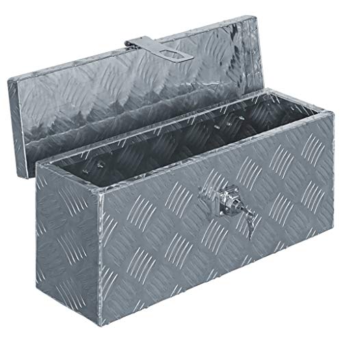 Festnight Caja de Aluminio Multiusos con Sistema de Cierre (48,5x14x20 cm)