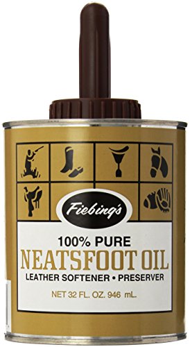 Fiebing's Pure Neatsfoot Oil 32 oz | Leather Softener | Comes with Applicator