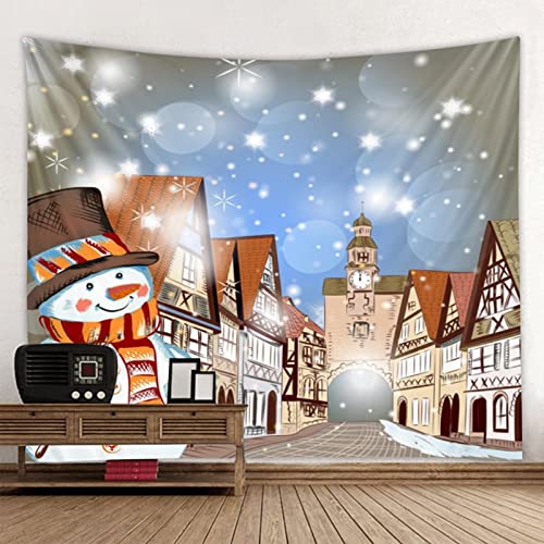 Fiesta de Navidad tapiz arte manta colgante decoración del hogar árbol de Navidad manta de alce tela colgante A2 180x230cm