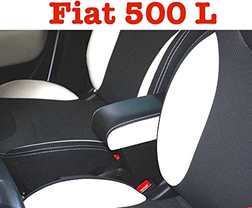 Filocar Design reposabrazos 500L Armrest Eco Pelle Bicolor Nero e Avorio