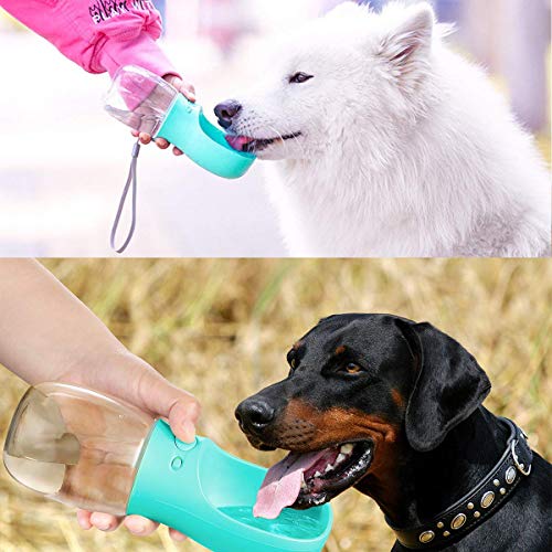 FineGood - Botella de Agua Plegable portátil para Perro, Cuenco Grande de 7 cm, , Botella de Viaje para Mascotas, Senderismo al Aire Libre