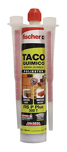 fischer | FIS P 300 T taco quimico para hormigon, ladrillo hueco,varilla roscada. Montaje toldos, placas solares, marquesinas (300ml)