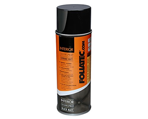 Foliatec 2002 Spray Color para Interior, Negro Mate, 400 ml (Paquete de 1)