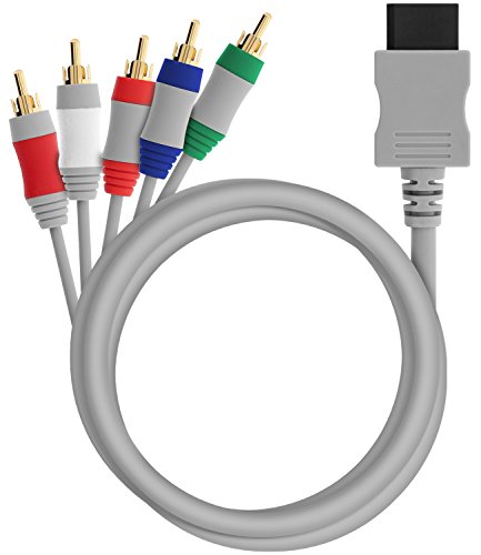 Fosmon Nintendo Wii/Wii U Reemplazo de componentes de Salida de Alta definición AV Cable Cable de HDTV/EDTV (480p de Alta definición) para Nintendo Wii & Wii U - 1.8M
