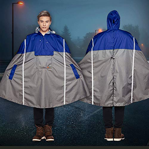 Freiesoldaten Hombres/Mujeres Impermeable Ciclismo Rin Poncho Ligero Al Aire libre Excursionismo Capa de lluvia con Capucha