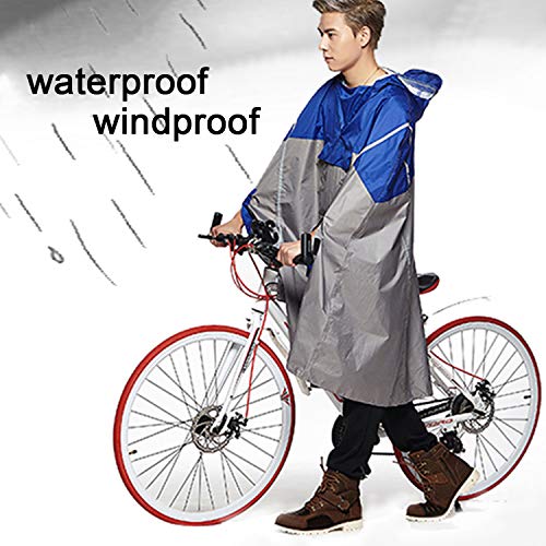 Freiesoldaten Hombres/Mujeres Impermeable Ciclismo Rin Poncho Ligero Al Aire libre Excursionismo Capa de lluvia con Capucha