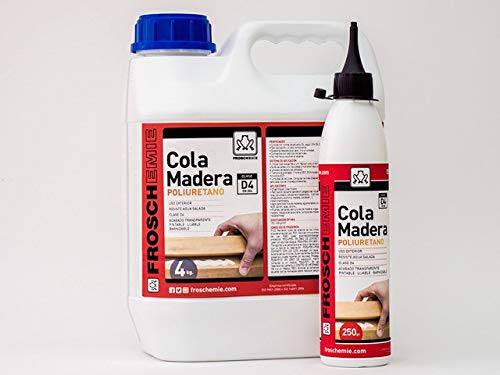 Froschemie 6391 Cola Poliuretano D4 (250 gr) Adhesivo para Madera Base Poliuretano Secado Rápido