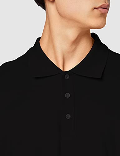 Fruit of the Loom SS037M, Polo para Hombre, Negro (Black), X-Large