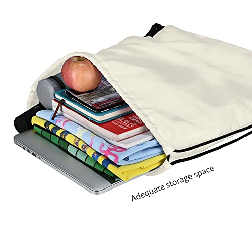 fudin Impermeable Bolsa de Cuerdas Saco de Gimnasio caballo divertido disfruta de la nieve del invierno cerca Deporte Mochila para Playa Viaje Natación