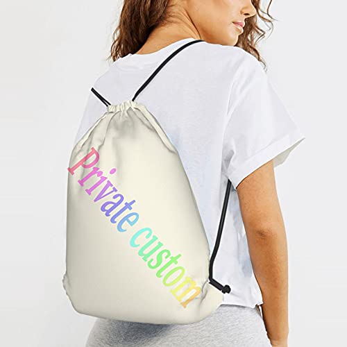 fudin Impermeable Bolsa de Cuerdas Saco de Gimnasio Un caballo corriendo en el desierto Deporte Mochila para Playa Viaje Natación