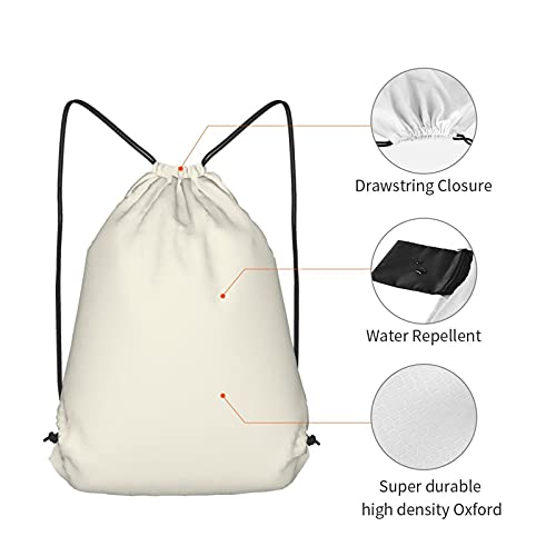 fudin Impermeable Bolsa de Cuerdas Saco de Gimnasio Un caballo corriendo en el desierto Deporte Mochila para Playa Viaje Natación