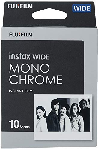 Fujifilm instax WIDE Monochrome - Película instantánea, color negro