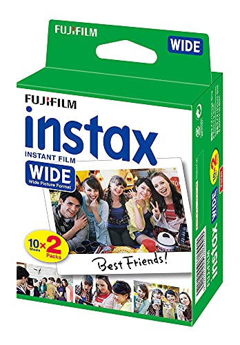 Fujifilm instax WIDE - Película fotográfica instantánea de gran formato (2 x 10 hojas)