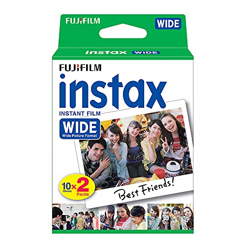 Fujifilm instax WIDE - Película fotográfica instantánea de gran formato (2 x 10 hojas)