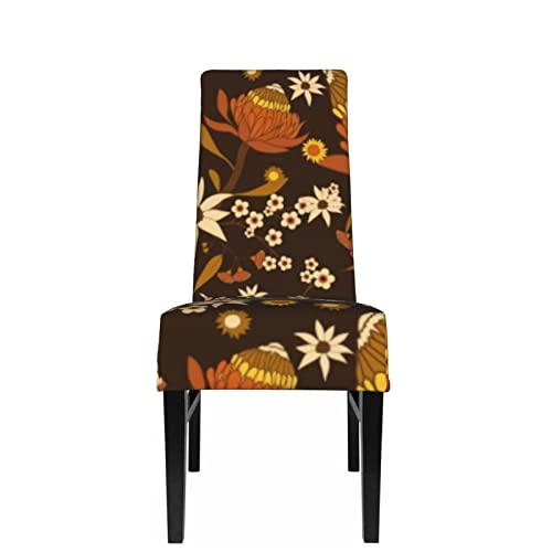 Funda de Asiento para Silla Nativos australianos Wattle Gold Fundas para sillas de Comedor Fundas elásticas Protector de Silla