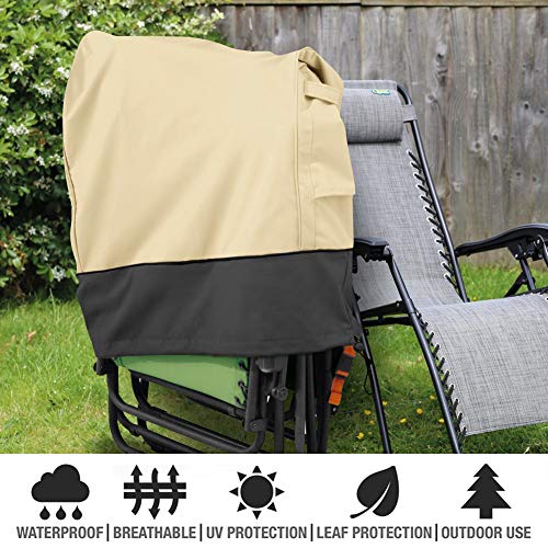 Funda para silla de jardín SOKINGCOVER gravedad cero, cubierta plegable al aire libre, impermeable, plegable, césped, impermeable y resistente a los rayos UV (1 unidad)