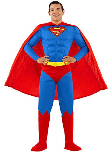 Funidelia | Disfraz de Superman Oficial para Hombre Talla XS ▶ Hombre de Acero, Superhéroes, DC Comics, Justice League - Color: Azul - Licencia: 100% Oficial