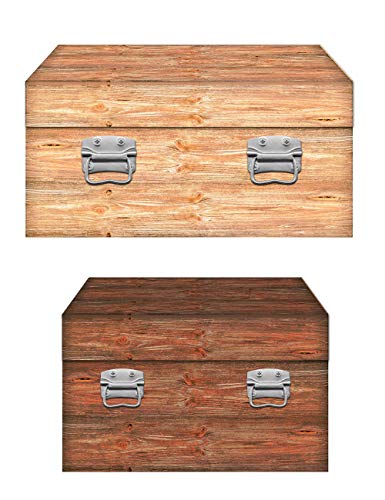 FUXXER® - 4 asas de metal, asas de hierro para baúles, cajas, maletas, cases, racks plegables (90 x 65 mm).
