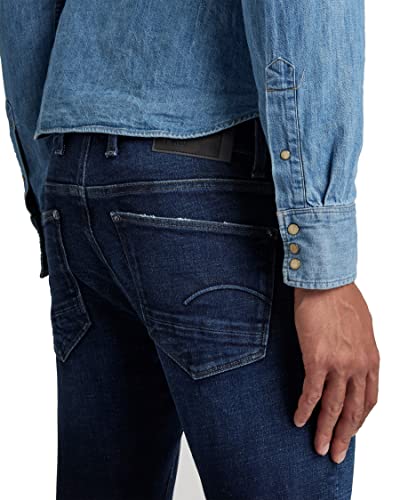 G-STAR RAW Revend FWD Skinny Jeans para Hombre, Azul (Worn in Ultramarine C051-c236), 34W/32L