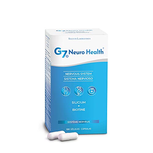 G7 Neuro Health. Suplemento Que Favorece La Concentración Y La Memoria Y Contribuye En La Eliminación De Metales Pesados. Con Silicio, Biotina Y Magnesio. 120 Cápsulas.