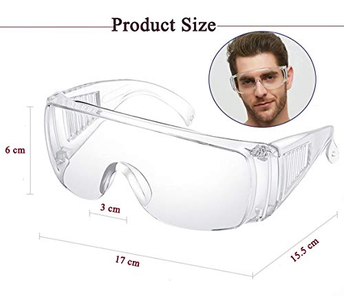 Gafas de Seguridad, Lentes de Protectoras Antivaho Transparent para Laboratorio Agricultura Industria