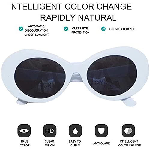 Gafas de sol de montura gruesa ovaladas Retro de verano a la moda para mujer, gafas de protección UV para mujeres, hombres, ni?as y ni?os