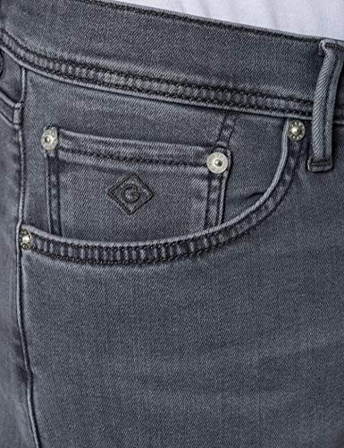 GANT D1. Maxen Active Recover Grey Jean, Color Gris, 34W x 32L para Hombre