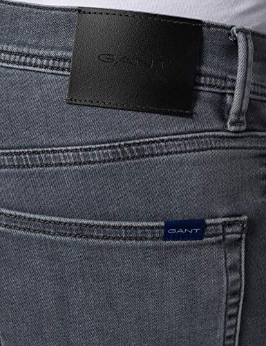 GANT D1. Maxen Active Recover Grey Jean, Color Gris, 34W x 32L para Hombre