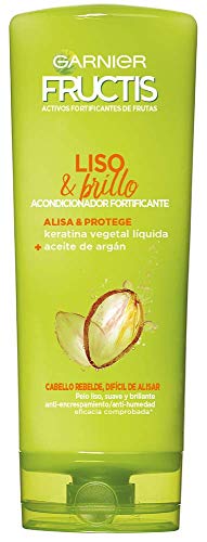Garnier Fructis Liso & Brillo Acondicionador Pelo Liso, Rebelde o Difícil de Alisar - 250 ml