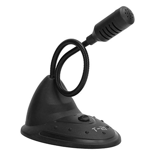 Garsentx Micrófono Capacitivo de Escritorio Micrófono Capacitivo de Escritorio de 3,5 mm Cuello de Ganso para transmisión en Vivo de Juegos de computadora