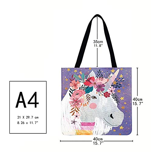 Garuru-Jidong Garland Pony - Bolso de compras con estampado de hombro