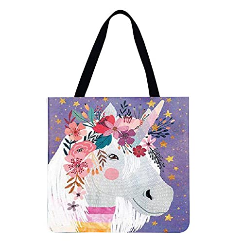 Garuru-Jidong Garland Pony - Bolso de compras con estampado de hombro