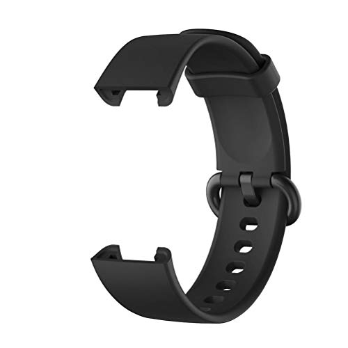 GASF Pulsera De Repuesto De Silicona Correa Ajustable, Correa Conpatible Xiaomi Mi Watch Lite/redmi Watch Lite (sólo La Correa, El Reloj No Está Incluido) - Negro