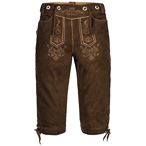 Gaudi-Leathers Lederhosen Blair Traditional pantalón bávaro Traje de Tirolesa Moda alemán de Oktoberfest carnevale para Hombre 56