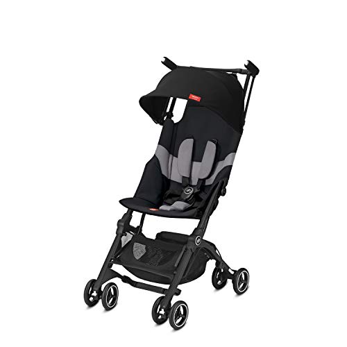 Gb Gold, Silla de paseo ligera y compacta, Pockit+ All Terrain, Negro (Velvet Black)