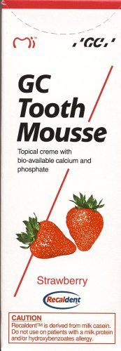 Gc Tooth Mousse Protección Diente Crema Fresa, 1-Pack (1 X 40 G)