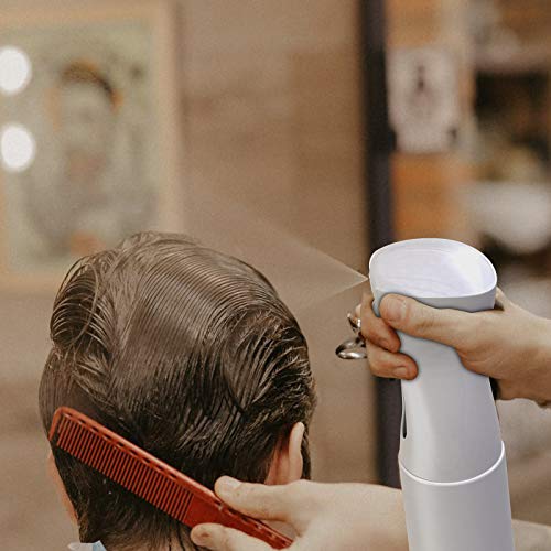 GeeRic pulverizador agua peluqueria,200ml Frascos de spray Botella de spray para el cabello Fina Niebla Pulverizador Continuo Pulverizador para peinado, plantas, mascotas limpieza blanco