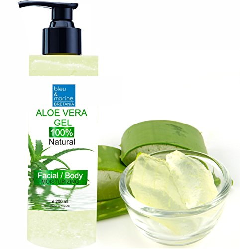 Gel de Aloe Vera 100% Natural. Procedente de Canarias. Hidratante rostro y cuerpo. Acondicionador Depilación Afeitado. Dosificador