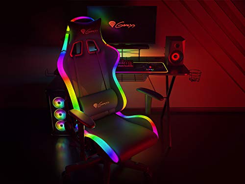 GENESIS Trit 600 RGB Silla para Videojuegos, Negro