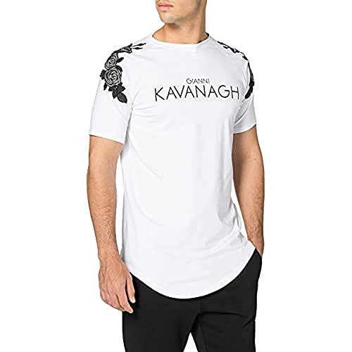 Gianni Kavanagh White Roses Bloom tee T-Shirt, M Mens