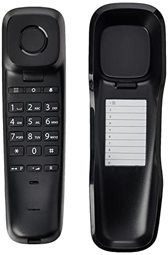 Gigaset DA210 - Teléfono Fijo con Cable, Color Negro