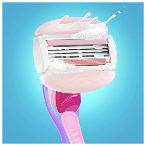 Gillette Venus Snap ComfortGlide Spa Breeze - Maquinilla de afeitar para mujer con almohadilla de gel móvil