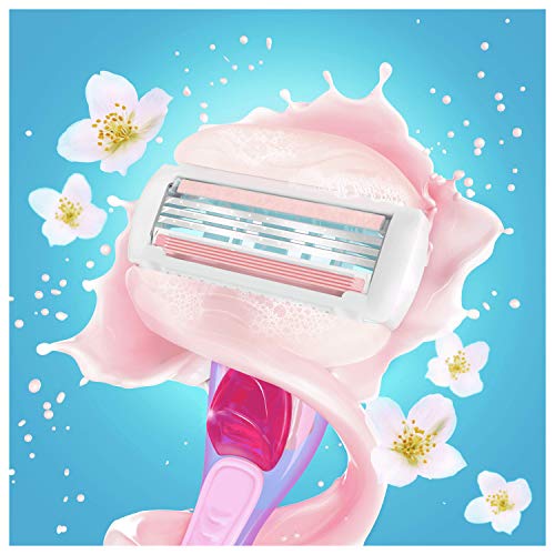 Gillette Venus Snap ComfortGlide Spa Breeze - Maquinilla de afeitar para mujer con almohadilla de gel móvil