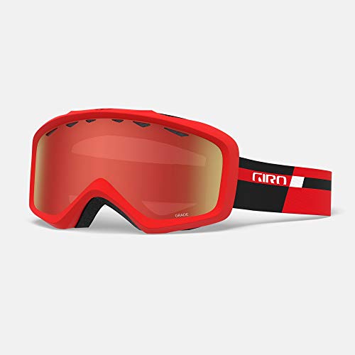 Giro Grade Gafas de esquí, Unisex niños, Black Red Podium
