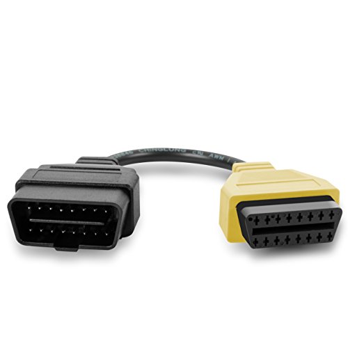 GLLC Fiatecuscan OBDII Cable Adaptador A1 + A2 + A3 Tres Colores OBD2 Conectores externos Cable MulitECUScan para ABS Airbag dirección asistida