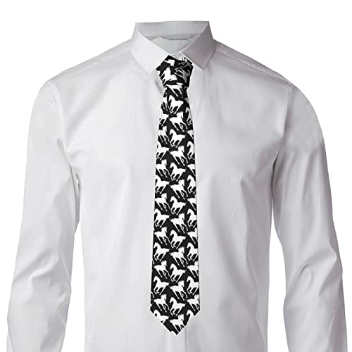 Gokruati Corbata de alta gama para hombre, corbatas delgadas para corbatas de boda formales, diarias, informales, únicas, corbata de negocios, accesorios para trajes, corbata de caballo al galope