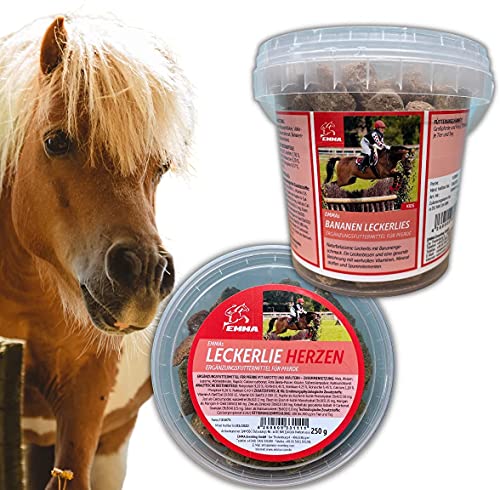 Golosinas de plátano, golosinas para caballos + sabor plátano, golosinas naturales para caballos + vitaminas, oligoelementos minerales, alimento para caballos, premio para pony, 4 unidades de 400 g