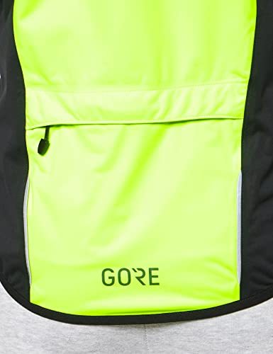 GORE WEAR C5 Chaqueta de ciclismo de hombre GORE-TEX, S, negro/amarillo neón