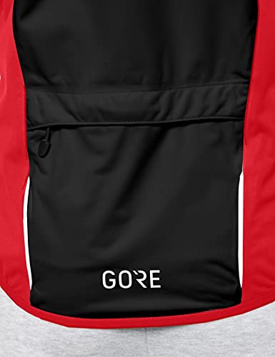 GORE WEAR C5 Chaqueta de ciclismo de hombre GORE-TEX, XL, rojo/negro